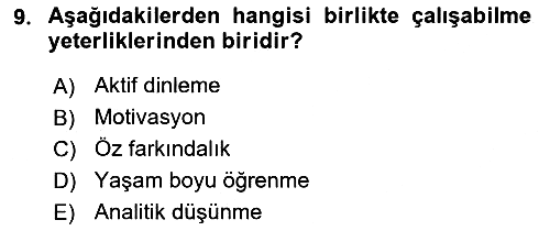 Dijital Dönüşüm 2025-2026 Ara Sınav - 9. soru