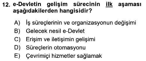 Dijital Dönüşüm 2025-2026 Ara Sınav - 12. soru