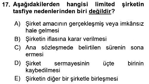 Girişimcilik ve İş Kurma 2025-2026 Dönem Sonu Sınavı - 17. soru
