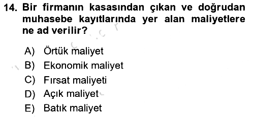 İktisada Giriş 2023-2024 Ara Sınav - 14. soru