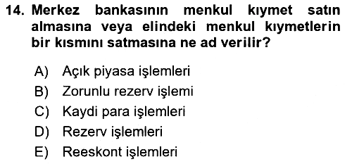 İktisada Giriş 2025-2026 Dönem Sonu Sınavı - 14. soru
