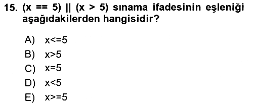 İleri Programlama 2023-2024 Ara Sınav - 15. soru