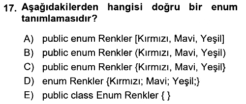 İleri Programlama 2024-2025 Ara Sınav - 17. soru