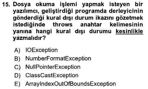 İleri Programlama 2021-2022 Dönem Sonu Sınavı - 15. soru