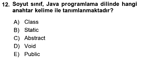 İleri Programlama 2023-2024 Dönem Sonu Sınavı - 12. soru