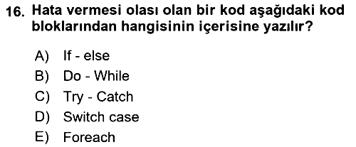 İleri Programlama 2023-2024 Dönem Sonu Sınavı - 16. soru