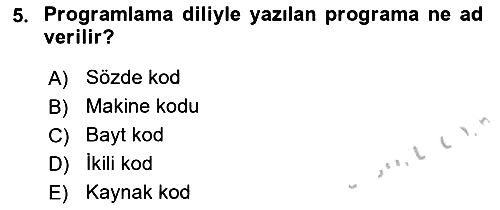 İleri Programlama 2018-2019 Yaz Okulu Sınavı - 5. soru