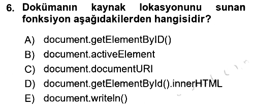 İnternet Ve Web Programlama 2021-2022 Dönem Sonu Sınavı - 6. soru