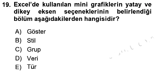 İşlem Tabloları 2021-2022 Ara Sınav - 19. soru