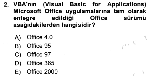 İşlem Tablosu Programlama 2025-2026 Ara Sınav - 2. soru
