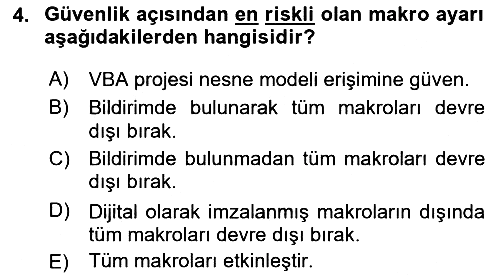 İşlem Tablosu Programlama 2022-2023 Yaz Okulu Sınavı - 4. soru