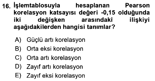 İşletme Analitiği 2023-2024 Dönem Sonu Sınavı - 16. soru