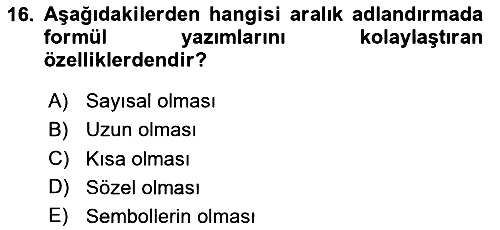 İşletme Analitiği 2025-2026 Ara Sınav - 16. soru
