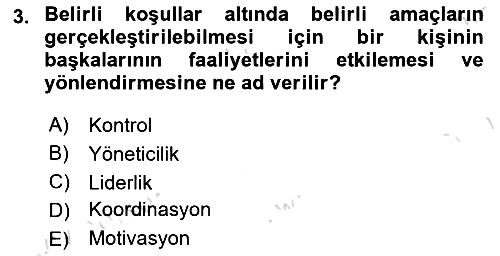İşletme Fonksiyonları 2021-2022 Ara Sınav - 3. soru