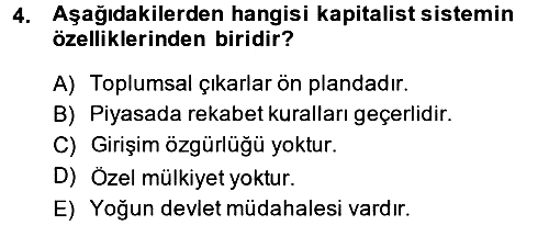 İşletme İlkeleri 2013-2014 Ara Sınav - 4. soru