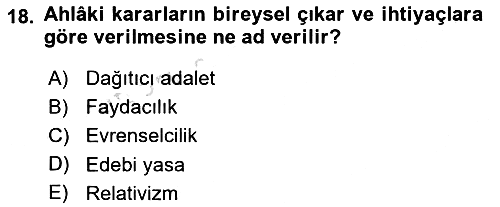 İşletme İlkeleri 2021-2022 Ara Sınav - 18. soru