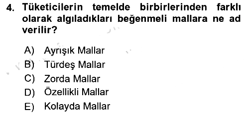 İşletme İlkeleri 2022-2023 Ara Sınav - 4. soru