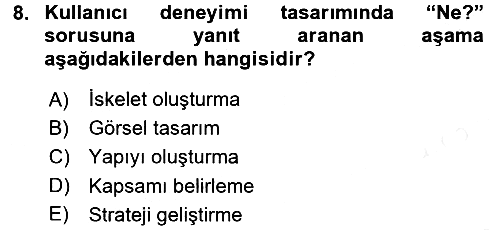 Kullanıcı Deneyimi 2018-2019 Ara Sınav - 8. soru