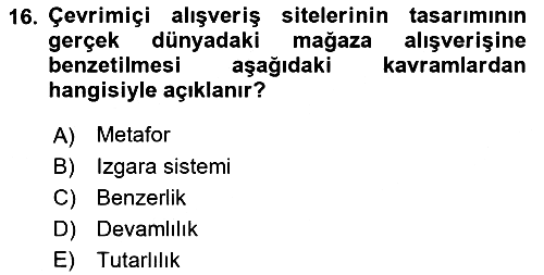 Kullanıcı Deneyimi 2017-2018 Dönem Sonu Sınavı - 16. soru