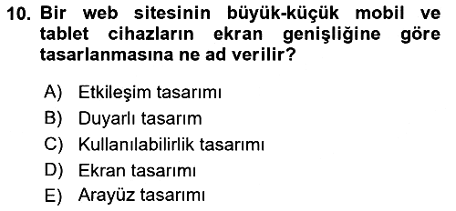 Kullanıcı Deneyimi 2021-2022 Dönem Sonu Sınavı - 10. soru
