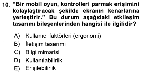 Kullanıcı Deneyimi 2024-2025 Dönem Sonu Sınavı - 10. soru