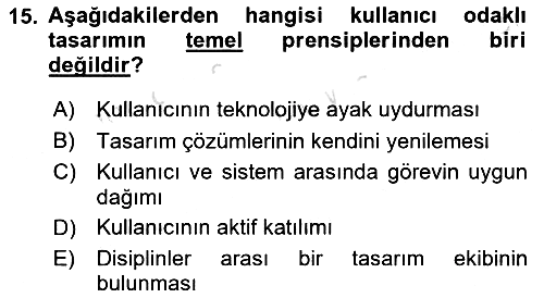 Kullanıcı Deneyimi 2020-2021 Yaz Okulu Sınavı - 15. soru