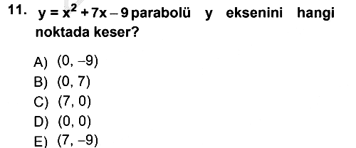 Matematik 1 2012-2013 Ara Sınav - 11. soru