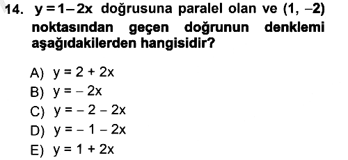 Matematik 1 2012-2013 Ara Sınav - 14. soru