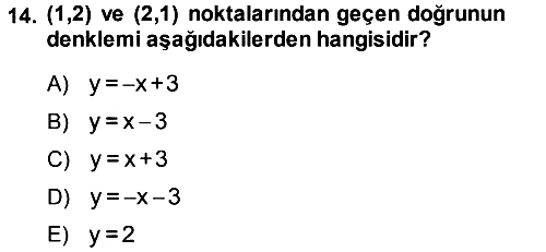 Matematik 1 2013-2014 Ara Sınav - 14. soru
