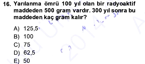 Matematik 1 2014-2015 Ara Sınav - 16. soru