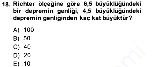 Matematik 1 2014-2015 Ara Sınav - 18. soru