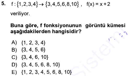 Matematik 1 2015-2016 Ara Sınav - 5. soru