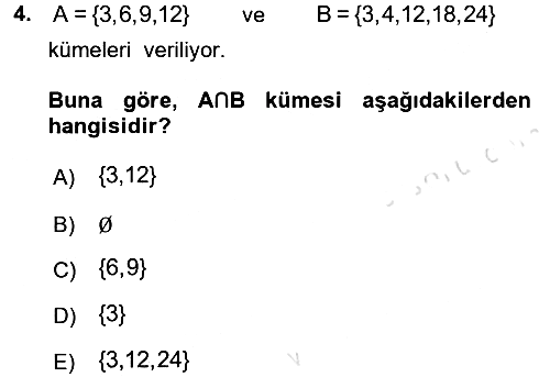 Matematik 1 2016-2017 Ara Sınav - 4. soru