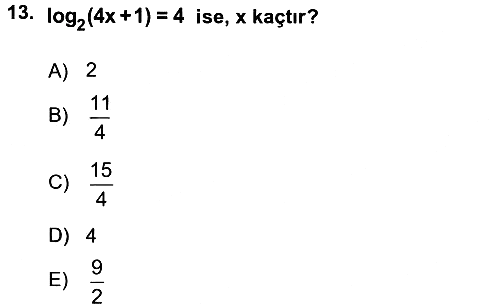 Matematik 1 2016-2017 Ara Sınav - 13. soru
