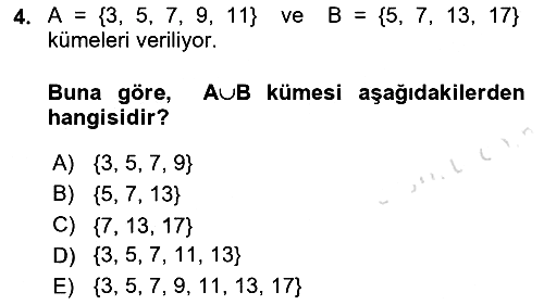 Matematik 1 2019-2020 Ara Sınav - 4. soru