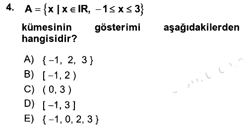 Matematik 1 2021-2022 Ara Sınav - 4. soru