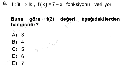 Matematik 1 2022-2023 Ara Sınav - 6. soru
