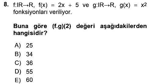 Matematik 1 2022-2023 Ara Sınav - 8. soru