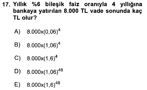 Matematik 1 2022-2023 Ara Sınav - 17. soru