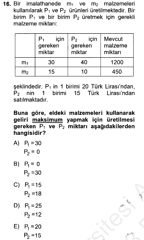 Matematik 2 2012-2013 Ara Sınav - 16. soru