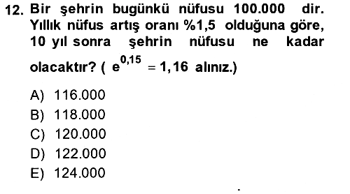 Matematik 2 2013-2014 Ara Sınav - 12. soru