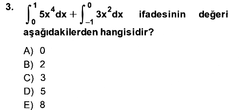 Matematik 2 2014-2015 Ara Sınav - 3. soru