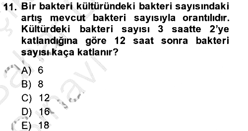 Matematik 2 2014-2015 Ara Sınav - 11. soru