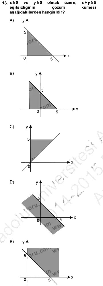 Matematik 2 2014-2015 Ara Sınav - 13. soru