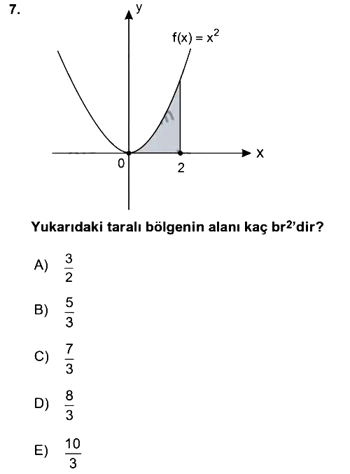 Matematik 2 2015-2016 Ara Sınav - 7. soru