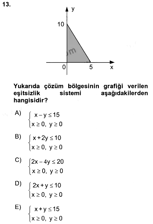 Matematik 2 2015-2016 Ara Sınav - 13. soru