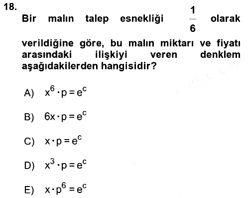 Matematik 2 2015-2016 Ara Sınav - 18. soru