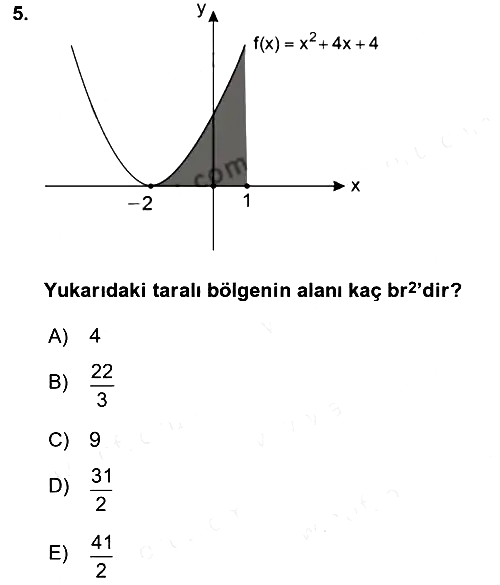 Matematik 2 2017-2018 Ara Sınav - 5. soru