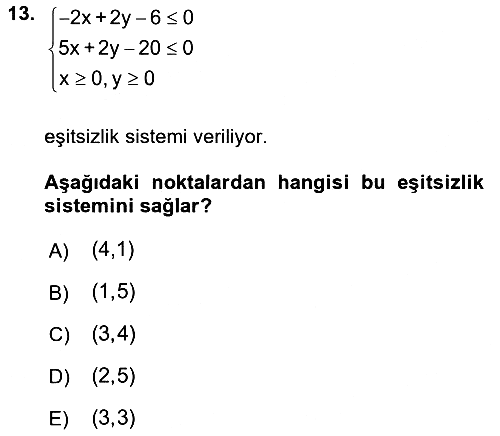 Matematik 2 2017-2018 Ara Sınav - 13. soru