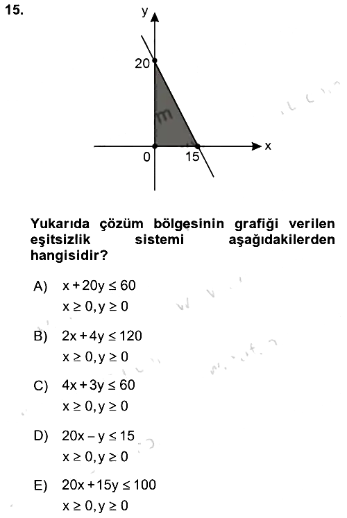 Matematik 2 2021-2022 Ara Sınav - 15. soru